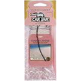 Yankee Candle Classic Paper Car Jar Hanging Odor Neutralizing Air Freshener, Pink Sands Scent