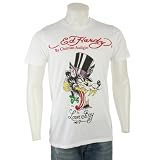Ed Hardy - Ed Hardy Men's Short Sleeve Tee Shirt - Pimp Wolf (White)
