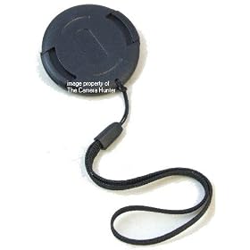 37mm Snap in style Lens cap with String Holder Keeper Strap for Digital Cameras and Video... by The Camera Hunter