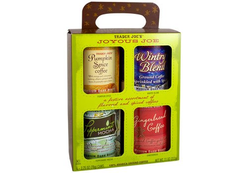 Trader Joe’s Joyous Joe 4 – 2.75 oz. cans (Pumpkin Spice; Wintry Blend; Peppermint Mocha; Gingerbread)