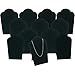 12 Black Velvet Necklace Pendant Jewelry Bust Display Easel 3 3/4