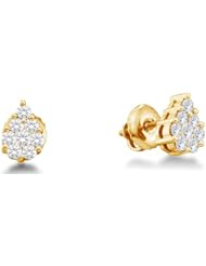 0.35 cttw. Round Diamond Ladies Fashion Earrings 14K White Gold