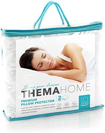Pillow Protector (2 Pack) by Thema Home - Standard Size 20"x26"