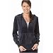 New York Laundry Solid Velour Hoodie Jacket EVERGLADE GREEN Sm Ms