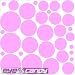 34 Soft Pink Polka Dots Wall Stickers Decals Words Beddig