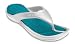 Apparel : Crocs Adult Athens Flip Flops - Pearl White / Turquoise - M6/W8