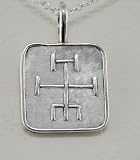 Sterling Silver Guardian Bind Rune Pendant