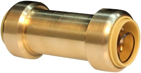 Push Connect PC-LF917 1/2-Inch Push by 1/2-Inch Push, Lead Free Brass Push Fit Check Valve