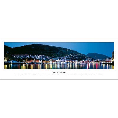 James Blakeway (Bergen, Norway) Panoramic Art Poster Print - 14x40 Art Poster Print by James Blakeway, 40x14