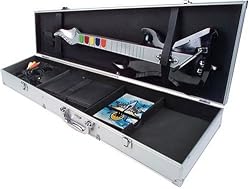 Intec Rock Icon Guitar Aluminum Case - Hard case for game console - aluminum - silver - Sony PlayStation 2, Nintendo Wii