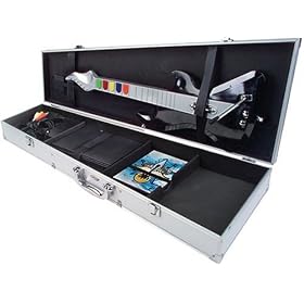 Rock Icon Aluminum Guitar Case - Silver