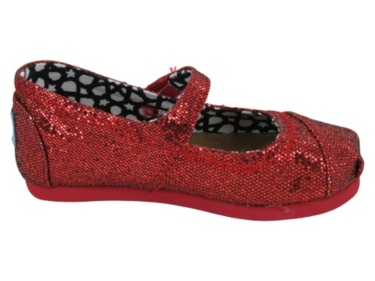 Toms Mary Jane Infant Baby Girls Size 4 Red Mary Janes