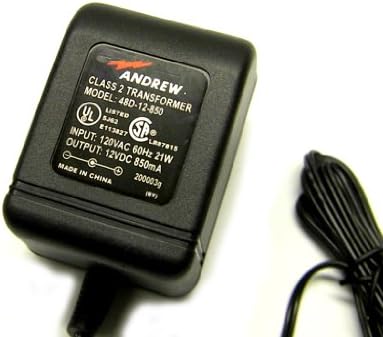 AC-DC ADAPTER 12VOLTS DC @ 850mA 2.1mm DC POWER PLUG POSITIVE CENTER