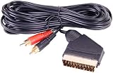 SCART > 2XRCA GOLD 5MTR