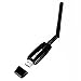 BOGZON USB WIFI Adapter- 802.11N Wireless Internet Dongle For PC/Mac , Including 300M Outer Demountable Sma 2dBi Antenna, Black
