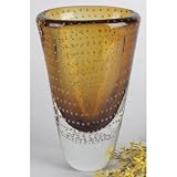Badash Crystal Home Dcor Amber Oval Vase New