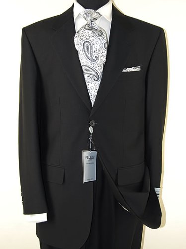 New 2009 Collection Signature Collection**New Napoli Italian 2 Button Flat Front Men Suits**100% Merino Wool 140S**Highest Quality With A Perfect Fit For Every Occasion**TOP QUALITY SUIT, SUPER DEAL, MONEY BACK GUARANTEE**JET BLACK