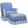 Angel Song 201021102 Adult Club Glider Rocker in Blueberry