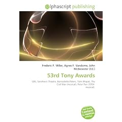 53rd Tony Awards: CBS, Gershwin Theatre, Bernadette Peters, Tom Wopat, The Civil War (musical), Peter Pan (1954  musical).