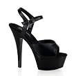 6 Inch Sexy Black Shoe High Heel Platform Sandal Shoes Leather 6 Inch Sexy Black Shoe High Heel Platform Sandal Shoes Leather