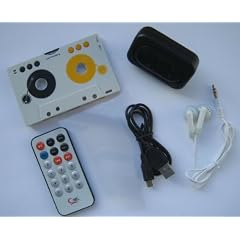 Kfz Autoradio Kassetten Adapter + MP3 Player (inkl. Akku | SD-Karten Unterst�tzung | Tape)
