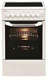 Beko CM 58101 Freistehendes Herdset / A / 47 Liter / Kochfeld / Restw&auml;rmeanzeigen / Hei&szlig;luft mit Ringheizk&ouml;rper  / Herdfarbe: wei&szlig;