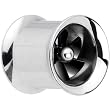 00 Gauge Black Stainless Steel Spinner Pinwheel Tunnel