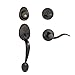Dynasty Hardware COL-HER-100-12PL Colorado Front Door Handleset, Aged Oil Rubbed Bronze, with Heritage Lever, Left Hand Product ID: 661799232562