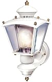 Heath Zenith SL-4150-WH 150-Degree Motion-Activated Charleston Coach Decorative Lantern, White