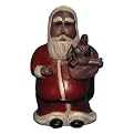 Santa Claus Hand-carved Wood Statue 3.5L x 5W x 8H