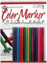 Royal Brush Color Marker Paper Pad Kit; 3 Items/Order