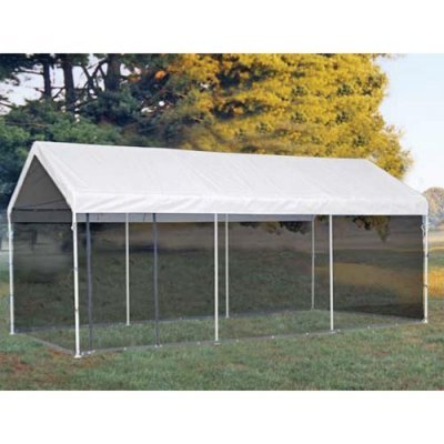 Shelter Logic ShelterLogic 20 x 10 All-Purpose Canopy with Screen Kit - 23531