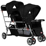 Joovy Big Caboose Stand-On Tandem Triple Stroller Black
