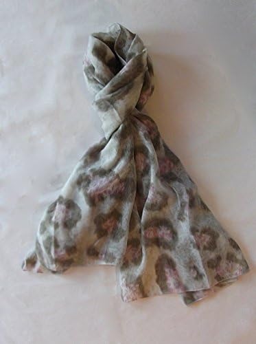 Elena Milani Couture- Animalier silkscreen purple cotton scarf
