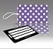 Insight Design 770677 TagCrazy Luggage Tags- Purple and White Polka Dots- Set of Three