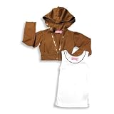 Haven Girl - Girls Long Sleeve Cardigan Set, Coco, White (Size 6X)