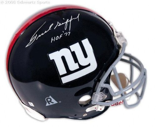 Frank Gifford Autographed Pro-Line Helmet | Details: New York Giants, Authentic Riddell Helmet, HOF 77 Inscription