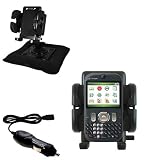 HTC CDMA PDA Phone Auto Bean Bag Dash Holder with Car Charger - Uses Gomadic TipExchange