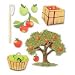 Jolees  Boutique Harvest Themed Ornate Stickers, Apple Picking