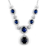 Jacqueline's Sapphire CZ Necklace