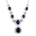 Jacqueline's Sapphire CZ Necklace