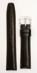 Men's Genuine Italian Leather Watchband Brown 19mm Watch Band