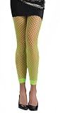 Green Neon Fishnet Leggings - Adult Std.