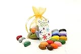Crayon Rocks Holiday Gift in Gold Organza