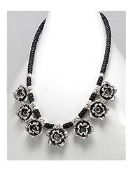 Flower Cotton Waxed Thread Necklace In 97