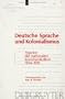 Deutsche Sprache und Kolonialismus: Aspekte der nationalen Kommunikation 1884-1919 (German Edition)