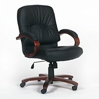 Mid Back Executive Chair - Black Cherry