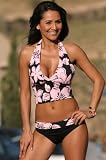 Pink Hibiscus Banded Bikini