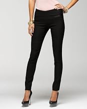 Skinny High-Waisted Zip Twill Pants