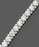 14k White Gold Certified Diamond Bracelet (7 ct. t.w.)